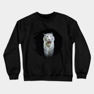 White Tiger Animal Wildlife Jungle Nature Forest Adventure Discovery Crewneck Sweatshirt